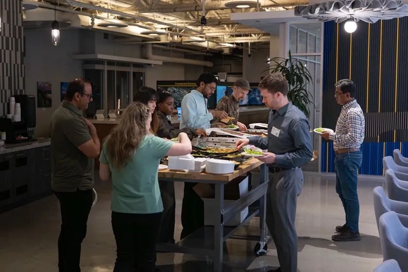 Lunch from Lou Malnati's at Global Azure Chicago 2026