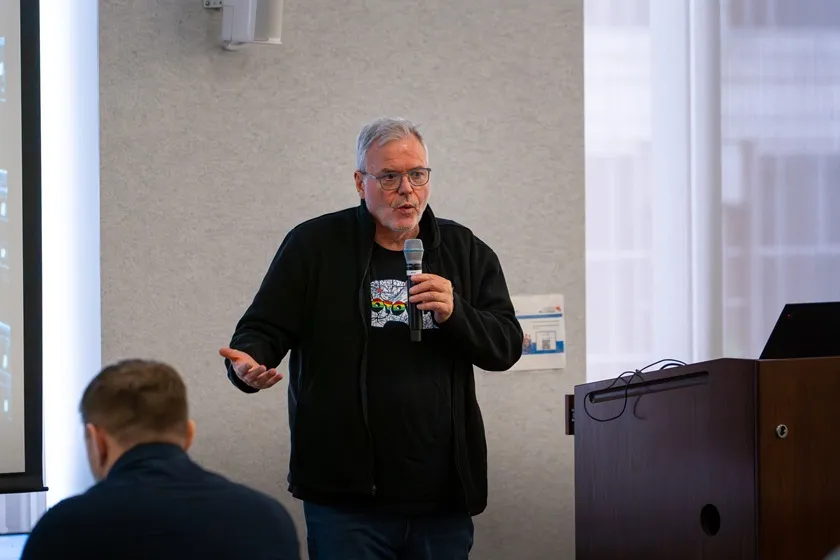 David Giard presenting on Azure Monitor at Global Azure Chicago 2026